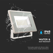 LED Прожектор 30W 4000K Бяло Тяло SKU 6747 V-TAC