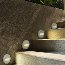 LED Осветление За Стъпала 2W 4000K Кръг Бяло Тяло SKU 211314 V-TAC