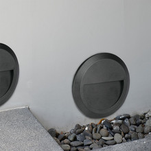 LED Осветление За Стъпала 2W 4000K Кръг Черно Тяло SKU 211316 V-TAC