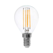 LED Bulb - 4W Filament  E14 P45 Clear Cover 3000K