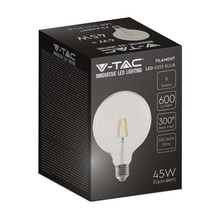 LED Крушка Е27 6W 3000К Филамент G125 SKU 214304 V-TAC