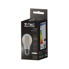 LED Крушка E27 10W 3000K Филамент A60 SKU 214410 V-TAC