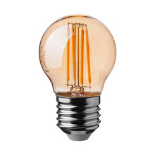 LED Bulb - 4W Filament E27 G45 Amber Cover 2200K