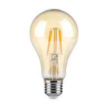 LED Bulb - 10W  Filament E27 А60 Amber Cover 2200K