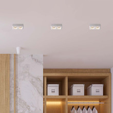 Луничка за таван 2xGU10 Гипс Кръг Бяла SKU 6775 V-TAC