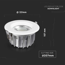 LED Луна 30W 4500К СОВ Кръгла A++ SKU 211277 V-TAC