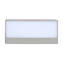 Аплик за стена Фасаден Аплик 12W 3000K Две посоки Сив IP65 SKU 218242 V-TAC