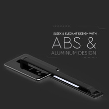 LED Настолна Лампа с безжично зарядно за GSM 4W 3 в 1 Сменяем Спектър Черна Правоъгълна Основа SKU 218600 V-TAC