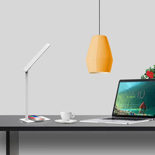 LED Настолна Лампа с безжично зарядно за GSM 4W 3 в 1 Сменяем Спектър Бяла Правоъгълна Основа SKU 218601 V-TAC