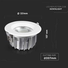 LED Луна 30W 6000К Кръгла A++ 120 лумена на ват SKU 211280 V-TAC