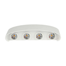 8W LED Wall Light Sand White IP54 3000K