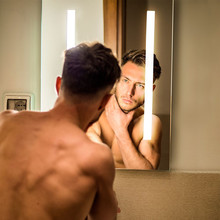 6W ЛЕД Огледало Правоъгълник Шнур 700*500*35mm IP44 Anti Fog 6400K + 24W Нагревател SKU 2140451 V-TAC