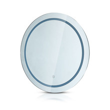 8W LED Mirror Light Round Chrome With ToucSwitch 600*35mm IP44 Anti Fog 3in1 + 17W Heater