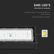 LED Линейна Камбана SAMSUNG ЧИП - 100W Черно Тяло 6400К 120LM/W SKU 21892 V-TAC