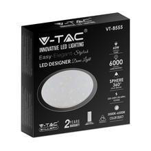 LED Плафон С Дистанционно 30W-60W-30W 3 в 1 Сменяем Спектър Звезди SKU 2114551 V-TAC