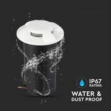 LED Осветление За Стъпала 1W 3000K Четирипосочно Бяло Тяло SKU 211469 V-TAC