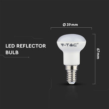 LED Крушка E14 3W 6400K SAMSUNG ЧИП R39 SKU 21212 V-TAC