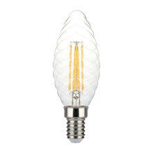 LED Bulb - 4W Filament  E14 Twist Candle Tail Dimmable 3000K