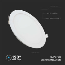 LED Панел 12W 4000К Кръг SKU 214858 V-TAC