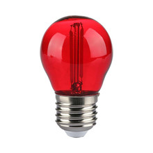 LED Bulb - 2W Filament E27 G45 Red
