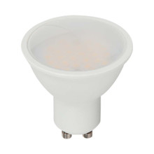 LED Spotlight - 2.9W GU10 SMD White Plastic Milky Cover 6400K