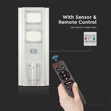 LED Улична Лампа със соларен панел 200W 6400К SKU 6756 V-TAC