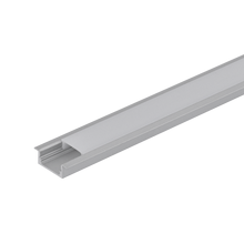 Aluminium profile for LED flexible strip for building-in, shallow, 3m