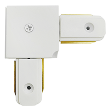L-connector, 2 pins, white