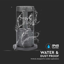 10W LED Wall Light Black Body 25cm Height CREE CHIP 5000K