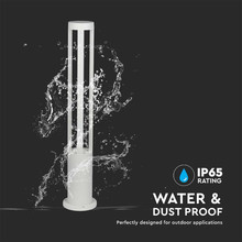 LED Стенна Лампа 10W 3000K 80см Бяло Тяло SKU 128325 V-TAC