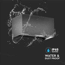 24W LED Wall Light Grey Body 4000K IP65