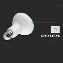 LED Bulb - SAMSUNG CHIP 8.5W E27 R63 Plastic 4000K