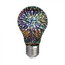 LED Bulb - 3W E27 Filament 3D A60 3000K