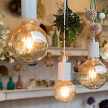 LED Bulb - 8W Filament  E27 G95 Amber 2200K