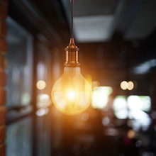 LED Bulb - 4W Filament E27 G80 Amber Cover 2200K