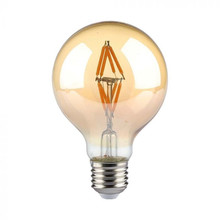 LED Bulb - 4W Filament E27 G80 Amber Cover 2200K