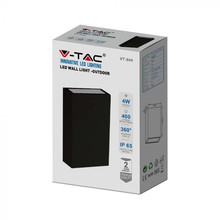 4W LED Wall Light Black 6500K