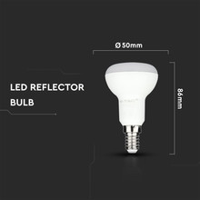 LED Крушка E14 6W 3000K R50 SAMSUNG ЧИП SKU 21138 V-TAC