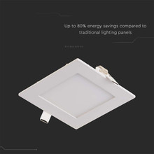 6W LED Premium Панел - Квадрат 6400K SKU 214865 V-TAC