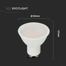 LED Крушка GU10 4.5W 3000K със SAMSUNG ЧИП 110 градуса SKU 21201 V-TAC