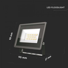 LED Прожектор 10W 6400К Черно Тяло SKU 6729 V-TAC