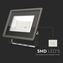 LED Прожектор 30W 3000К Черно Тяло SKU 6743 V-TAC