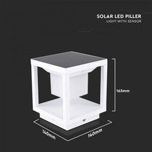 LED Соларен Стълб Бял 3000К SKU 6806 V-TAC