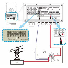 Хибриден монофазен соларен инвертор 6KW с 5 години гаранция SKU 11529 V-TAC