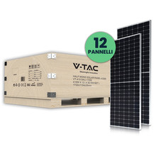 Моно соларен панел - сет от 12 броя SKU 11518 410W с обща мощност от 4.92KW SKU 11550 V-TAC