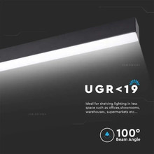 LED Линейно Осветление SAMSUNG ЧИП - 40W Външно Черно Тяло 6500K SKU 20464 V-TAC