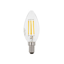 LED FILAMENT BULB LEDISONE-2-CLEAR C35 4W 532Lm E14 6400K (COOL WHITE)