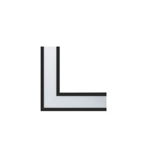 LED ъглов конектор за линейно тяло за вграждане 9W 6500K серия RL1 Черно 9910210 VITO