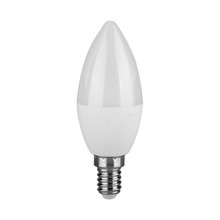 LED Bulb - SAMSUNG CHIP 4.5W E14 Plastic Candle 4000K