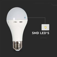 LED Крушка аварийна Е27 9W 4000К A60 SKU 7010 V-TAC